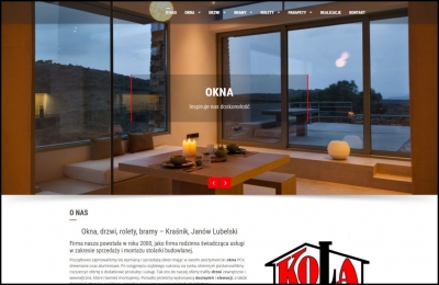 Pozycjonowanie strony KOLA - Kraśnik, Janów Lubelski - okna, drzwi, rolety