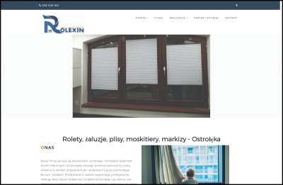 Pozycjonowanie strony ROLEXIN - rolety, żaluzje, plisy, moskitiery, markizy - Ostrołęka